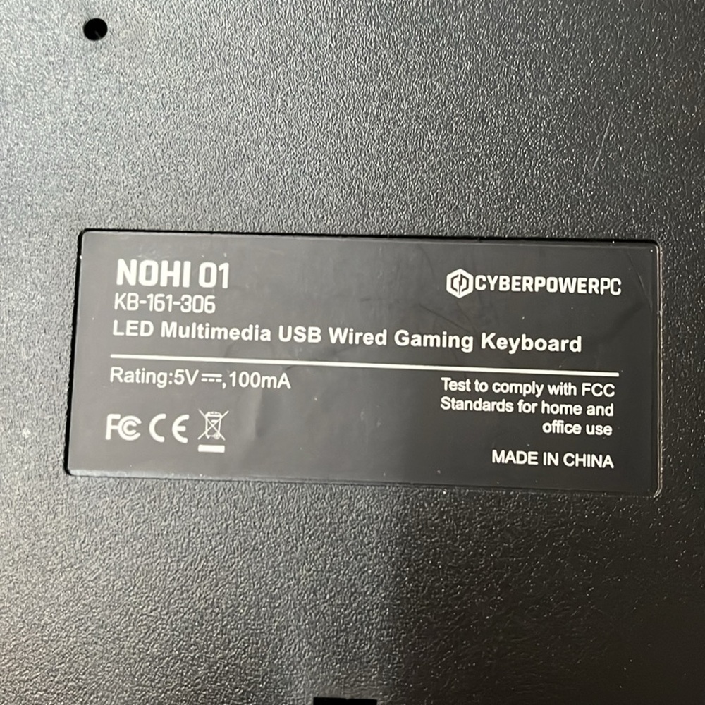 Like New - CyberPowerPC Gaming Computer Keyboard - Picture 4 of 5